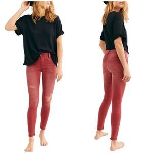 NEW $98 Free People Ivy Midrise Skinny Jeans 27